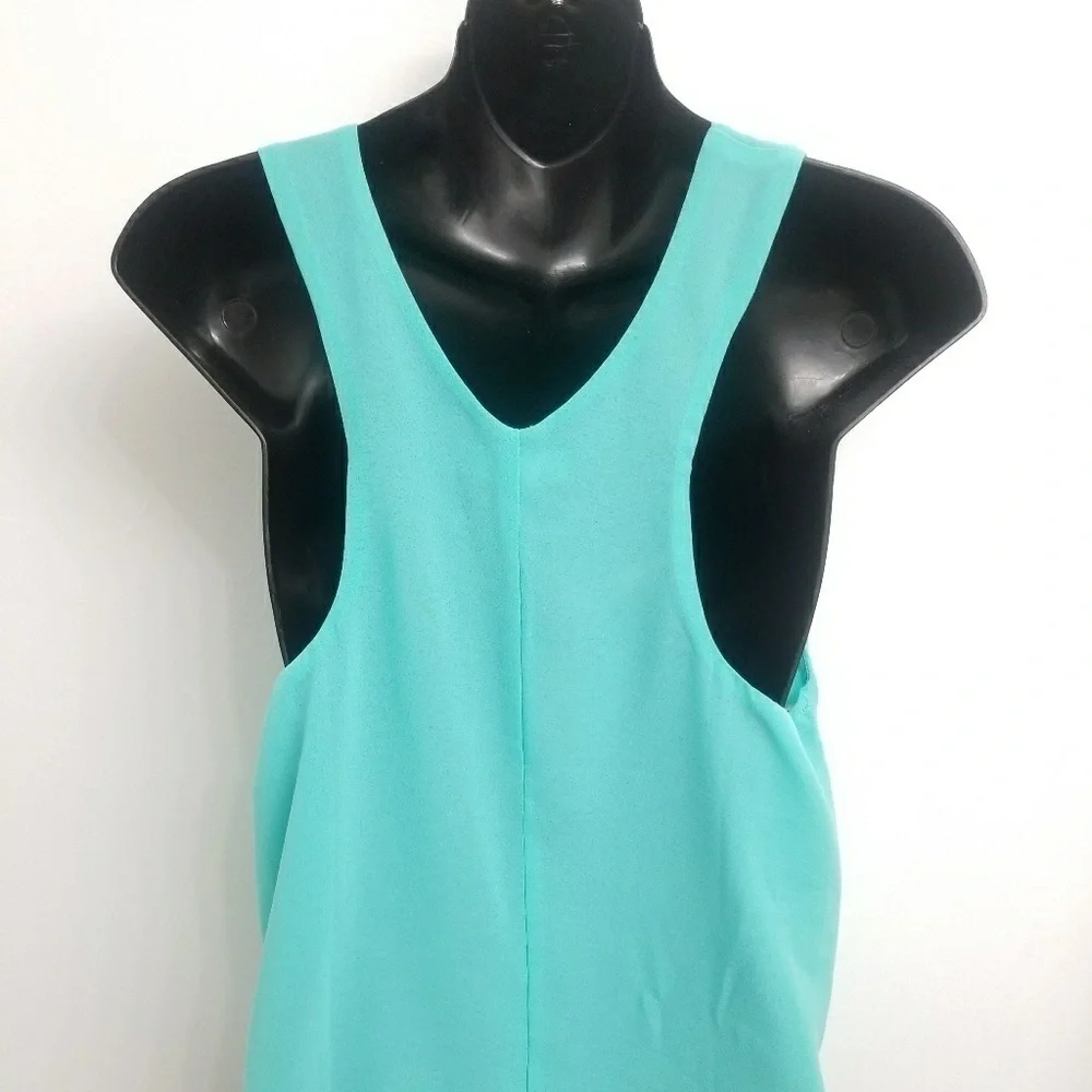 E&M WOMAN TANK TURQUOISE COLOR SZ. LARGE - Picture 4 of 5